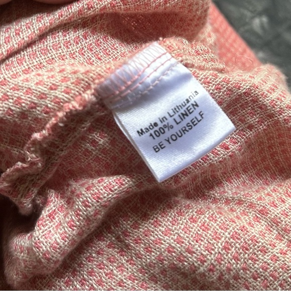 Practically New Flax Linen Size Large Textured Pants - Picture 6 of 6